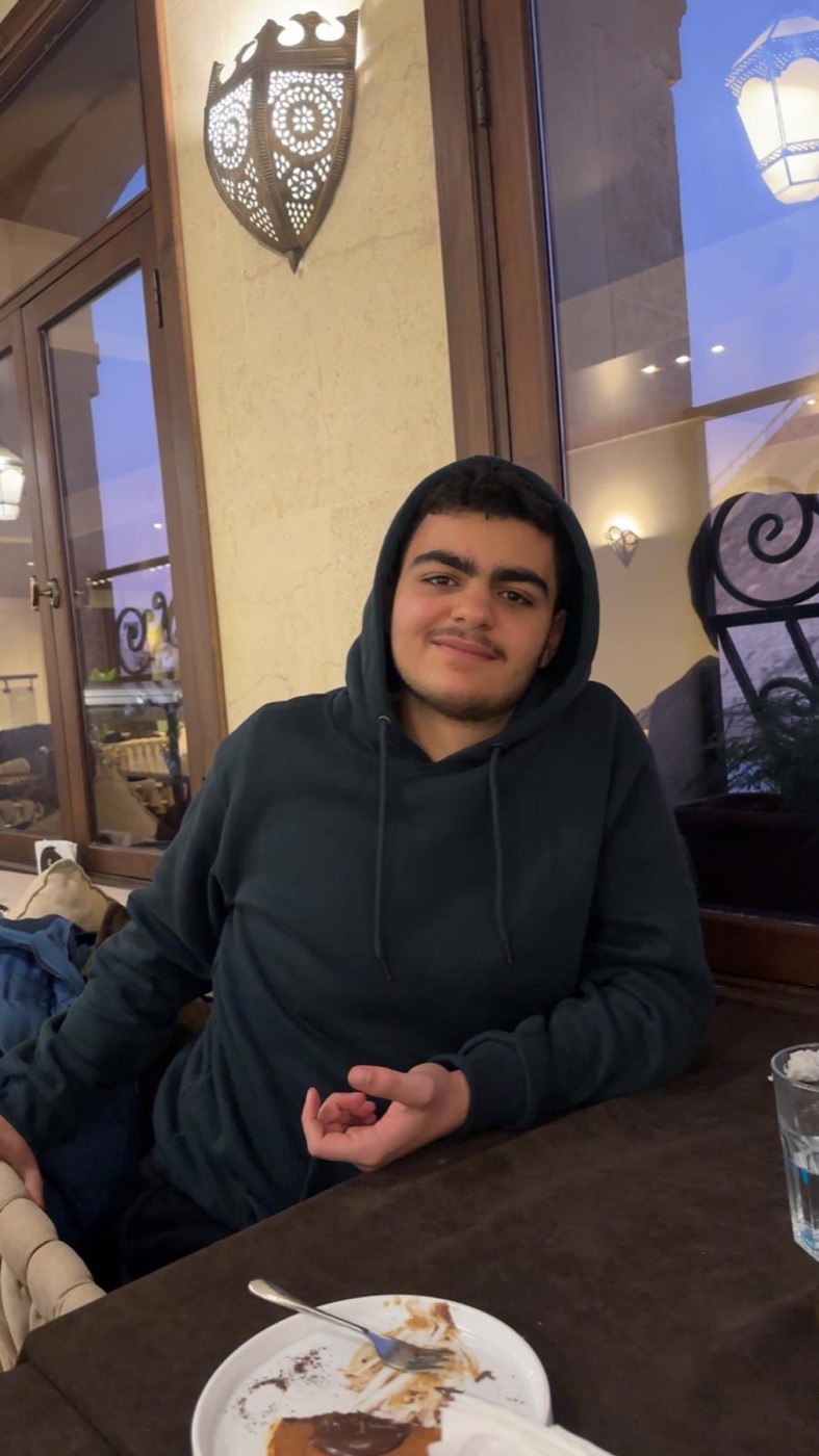 Tarek in an old Levantine restaurant