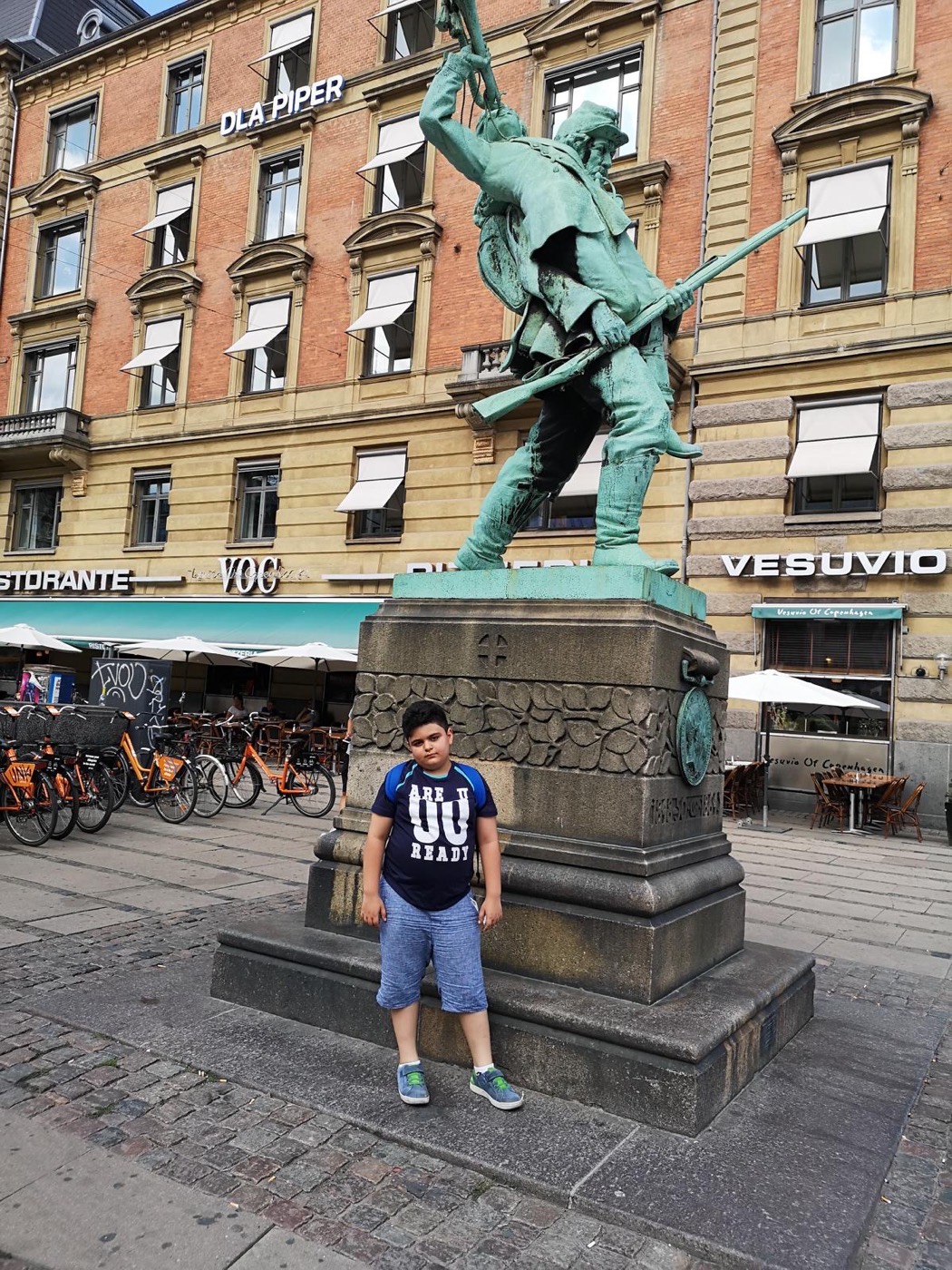 A city square in Copenhagen, Denmark