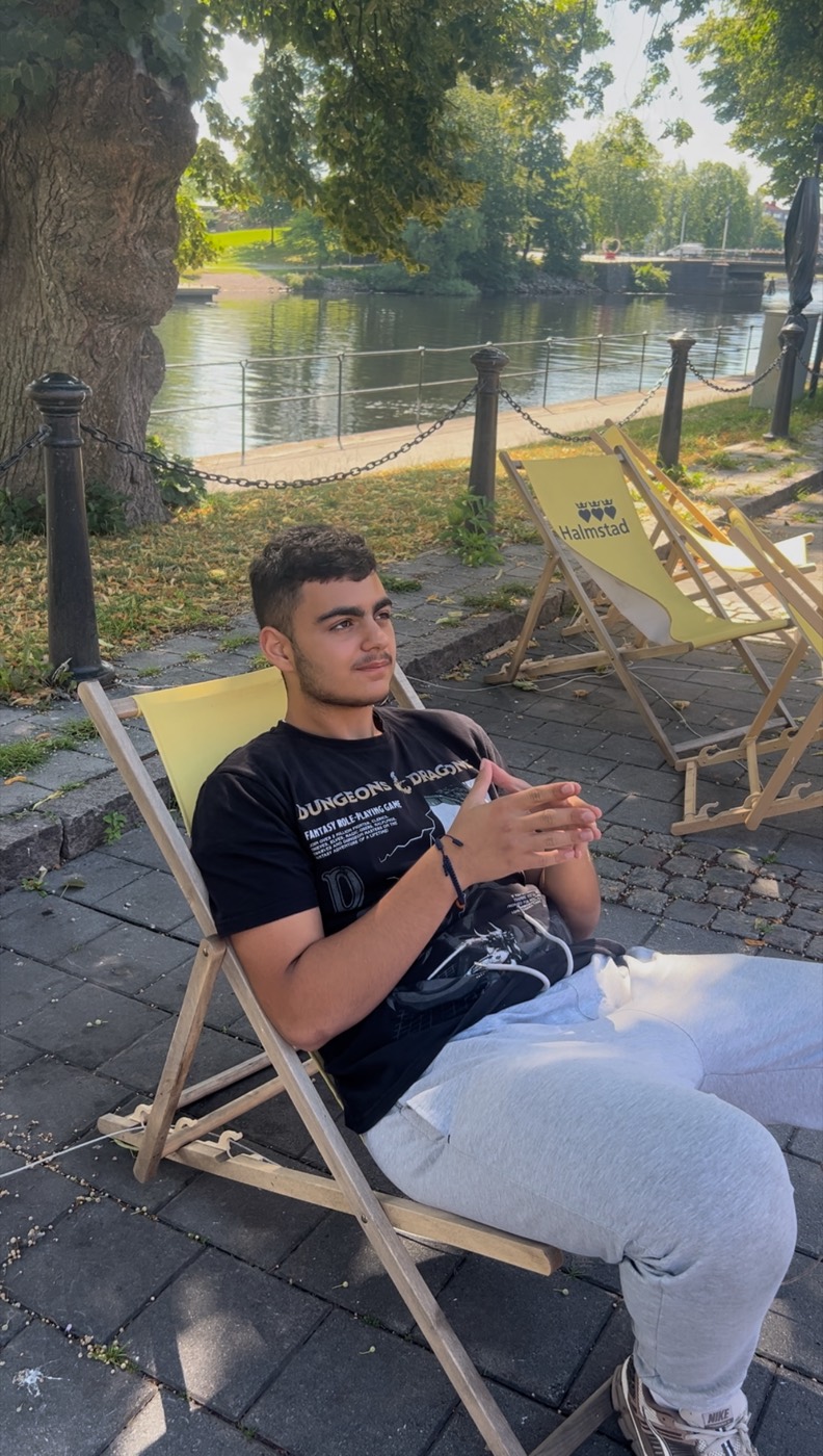 Tarek by the river in Halmstad, Sweden